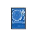 Picture of Blue Print Vinyl II _GroupedProduct_Rectangle_Portrait_Photography _GroupedProduct_Rectangle_Portrait_Canvas_Framed_