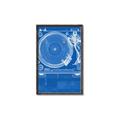 Picture of Blue Print Vinyl II _GroupedProduct_Rectangle_Portrait_Photography _GroupedProduct_Rectangle_Portrait_Canvas_Framed_