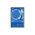 Picture of Blue Print Vinyl II _GroupedProduct_Rectangle_Portrait_Photography _GroupedProduct_Rectangle_Portrait_Canvas_Framed_