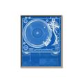 Picture of Blue Print Vinyl II _GroupedProduct_Rectangle_Portrait_Photography _GroupedProduct_Rectangle_Portrait_Canvas_Framed_