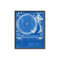 Picture of Blue Print Vinyl II _GroupedProduct_Rectangle_Portrait_Photography _GroupedProduct_Rectangle_Portrait_Canvas_Framed_
