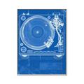 Picture of Blue Print Vinyl II _GroupedProduct_Rectangle_Portrait_Photography _GroupedProduct_Rectangle_Portrait_Canvas_Framed_