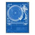 Picture of Blue Print Vinyl II _GroupedProduct_Rectangle_Portrait_Photography _GroupedProduct_Rectangle_Portrait_Canvas_Framed_