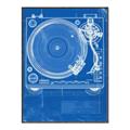 Picture of Blue Print Vinyl II _GroupedProduct_Rectangle_Portrait_Photography _GroupedProduct_Rectangle_Portrait_Canvas_Framed_