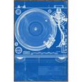 Picture of Blue Print Vinyl II _GroupedProduct_Rectangle_Portrait_Photography _GroupedProduct_Rectangle_Portrait_Canvas_Framed_