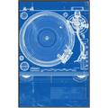 Picture of Blue Print Vinyl II _GroupedProduct_Rectangle_Portrait_Photography _GroupedProduct_Rectangle_Portrait_Canvas_Framed_