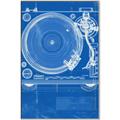 Picture of Blue Print Vinyl II _GroupedProduct_Rectangle_Portrait_Photography _GroupedProduct_Rectangle_Portrait_Canvas_Framed_