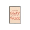 Picture of Born to Slay, Forced to Work _GroupedProduct_Rectangle_Portrait_Canvas_Framed_