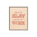 Picture of Born to Slay, Forced to Work _GroupedProduct_Rectangle_Portrait_Canvas_Framed_