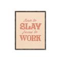 Picture of Born to Slay, Forced to Work _GroupedProduct_Rectangle_Portrait_Canvas_Framed_