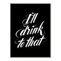 Picture of I'll Drink to That _GroupedProduct_Rectangle_Portrait_Canvas_Framed_