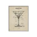 Picture of The Anatomy of a Martini _GroupedProduct_Rectangle_Portrait_Canvas_Framed_