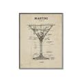 Picture of The Anatomy of a Martini _GroupedProduct_Rectangle_Portrait_Canvas_Framed_