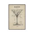 Picture of The Anatomy of a Martini _GroupedProduct_Rectangle_Portrait_Canvas_Framed_