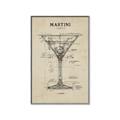 Picture of The Anatomy of a Martini _GroupedProduct_Rectangle_Portrait_Canvas_Framed_