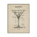 Picture of The Anatomy of a Martini _GroupedProduct_Rectangle_Portrait_Canvas_Framed_