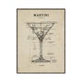 Picture of The Anatomy of a Martini _GroupedProduct_Rectangle_Portrait_Canvas_Framed_