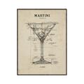 Picture of The Anatomy of a Martini _GroupedProduct_Rectangle_Portrait_Canvas_Framed_