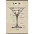 Picture of The Anatomy of a Martini _GroupedProduct_Rectangle_Portrait_Canvas_Framed_