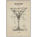 Picture of The Anatomy of a Martini _GroupedProduct_Rectangle_Portrait_Canvas_Framed_