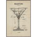 Picture of The Anatomy of a Martini _GroupedProduct_Rectangle_Portrait_Canvas_Framed_