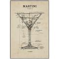 Picture of The Anatomy of a Martini _GroupedProduct_Rectangle_Portrait_Canvas_Framed_