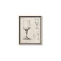 Picture of Sketch of a Wine Glass _GroupedProduct_Rectangle_Portrait_Canvas_Framed_