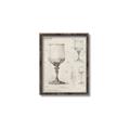 Picture of Sketch of a Wine Glass _GroupedProduct_Rectangle_Portrait_Canvas_Framed_