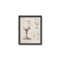 Picture of Sketch of a Wine Glass _GroupedProduct_Rectangle_Portrait_Canvas_Framed_