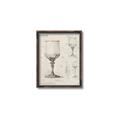 Picture of Sketch of a Wine Glass _GroupedProduct_Rectangle_Portrait_Canvas_Framed_