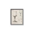 Picture of Sketch of a Wine Glass _GroupedProduct_Rectangle_Portrait_Canvas_Framed_