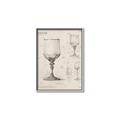 Picture of Sketch of a Wine Glass _GroupedProduct_Rectangle_Portrait_Canvas_Framed_