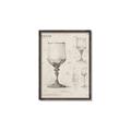 Picture of Sketch of a Wine Glass _GroupedProduct_Rectangle_Portrait_Canvas_Framed_