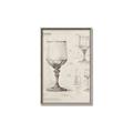 Picture of Sketch of a Wine Glass _GroupedProduct_Rectangle_Portrait_Canvas_Framed_