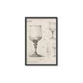 Picture of Sketch of a Wine Glass _GroupedProduct_Rectangle_Portrait_Canvas_Framed_