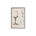 Picture of Sketch of a Wine Glass _GroupedProduct_Rectangle_Portrait_Canvas_Framed_