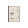 Picture of Sketch of a Wine Glass _GroupedProduct_Rectangle_Portrait_Canvas_Framed_