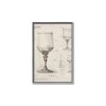 Picture of Sketch of a Wine Glass _GroupedProduct_Rectangle_Portrait_Canvas_Framed_