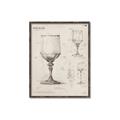 Picture of Sketch of a Wine Glass _GroupedProduct_Rectangle_Portrait_Canvas_Framed_