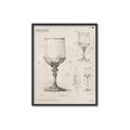 Picture of Sketch of a Wine Glass _GroupedProduct_Rectangle_Portrait_Canvas_Framed_