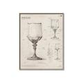 Picture of Sketch of a Wine Glass _GroupedProduct_Rectangle_Portrait_Canvas_Framed_
