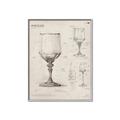 Picture of Sketch of a Wine Glass _GroupedProduct_Rectangle_Portrait_Canvas_Framed_