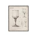 Picture of Sketch of a Wine Glass _GroupedProduct_Rectangle_Portrait_Canvas_Framed_