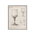 Picture of Sketch of a Wine Glass _GroupedProduct_Rectangle_Portrait_Canvas_Framed_