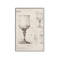 Picture of Sketch of a Wine Glass _GroupedProduct_Rectangle_Portrait_Canvas_Framed_
