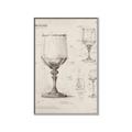 Picture of Sketch of a Wine Glass _GroupedProduct_Rectangle_Portrait_Canvas_Framed_