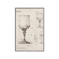 Picture of Sketch of a Wine Glass _GroupedProduct_Rectangle_Portrait_Canvas_Framed_