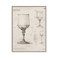 Picture of Sketch of a Wine Glass _GroupedProduct_Rectangle_Portrait_Canvas_Framed_