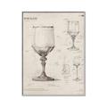 Picture of Sketch of a Wine Glass _GroupedProduct_Rectangle_Portrait_Canvas_Framed_