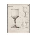 Picture of Sketch of a Wine Glass _GroupedProduct_Rectangle_Portrait_Canvas_Framed_